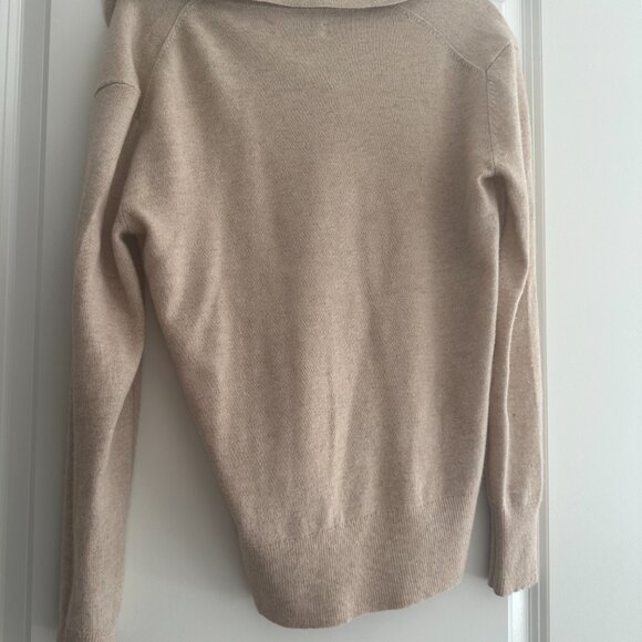 Italic Camila Airy Cashmere Collared Sweater in Cinnamon XS - Picture 4 of 4